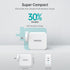 PD6008 GaN Dual USB-C 100W Travel Charger with US/EU/UK/AU Plugs Included