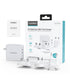 PD6008 GaN Dual USB-C 100W Travel Charger with US/EU/UK/AU Plugs Included