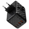 PD6028 GaN 5-Port Travel Wall Charger with 2 USB-C, 2 USB-A, AC Socket