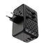 PD6028 GaN 5-Port Travel Wall Charger with 2 USB-C, 2 USB-A, AC Socket