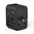 PD6045 GaN Tech 2C+2A 45W Travel Adapter with US EU UK AU Plugs Black