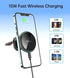 CHOETECH T205-F 15W Magnetic Car Charger Holder with LED Light PC housing