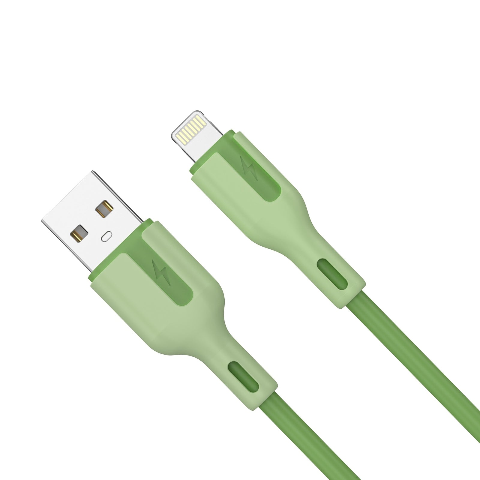 XAL-0003G USB-A To 8-pin iPhone 1M Charging Cable Green