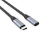 XCC-1039 100W Type-C Female to Type-C Male Extension Cable 2M