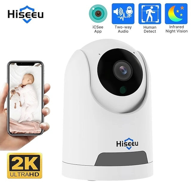 FH2E 4MP Home WiFi Smart Camera with Pan-Tilt View and Motion Email Alerts