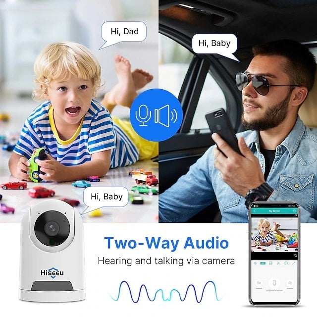 FH2E 4MP Home WiFi Smart Camera with Pan-Tilt View and Motion Email Alerts