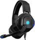 HP DHE-8002 Wired Gaming Headset 50mm Drivers USB 3.5mm LED Mic PC Laptop Black