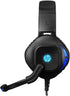 HP DHE-8002 Wired Gaming Headset 50mm Drivers USB 3.5mm LED Mic PC Laptop Black