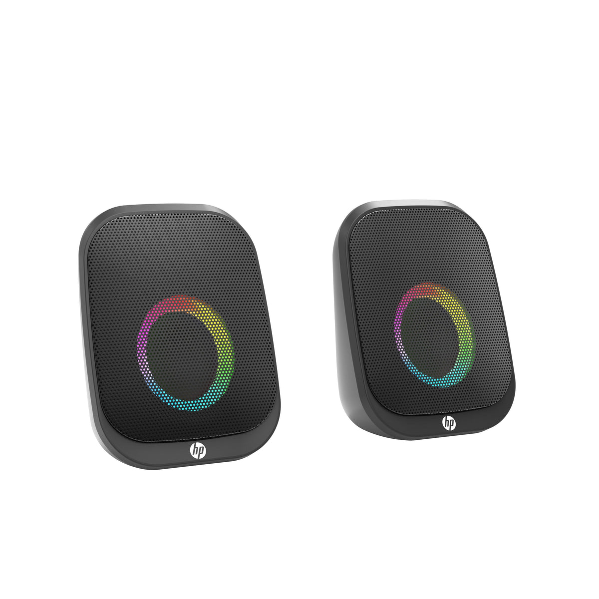 HP DHS-2113 Portable Bluetooth Speaker 6W Stereo USB AUX LED Lights for PC Black