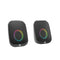 HP DHS-2113 Portable Bluetooth Speaker 6W Stereo USB AUX LED Lights for PC Black