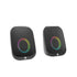 HP DHS-2113 Portable Bluetooth Speaker 6W Stereo USB AUX LED Lights for PC Black