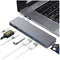 9820T 8-in-1 Dual USB-C Adapter for MacBook/Pro HDMI/ Thunderbolt3/USB3.0*3/TypeC/SD/TF