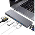 9820T 8-in-1 Dual USB-C Adapter for MacBook/Pro HDMI/ Thunderbolt3/USB3.0*3/TypeC/SD/TF