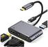 INTACT 9837T 4-in-1 USB-C Adapter HDMI +VGA + USB3.0 + USB-C (PD)