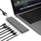 INTACT 9839T Dual USB-C 8-in-1 with Dual HDMI+USB3.0*3+USB-C Female + PD Power Adapter