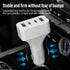 4-Port Car Charger 2 Ports PD + 2 Ports QC3.0  White