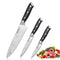 Warmot 3pc Kitchen Knife Set High Carbon Stainless Steel Triple Riveted 997-3