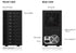 IB-3810-C31 SINGLE enclosure for 10x HDD with USB 3.1 (Gen 2) Type-C or Type-A interface