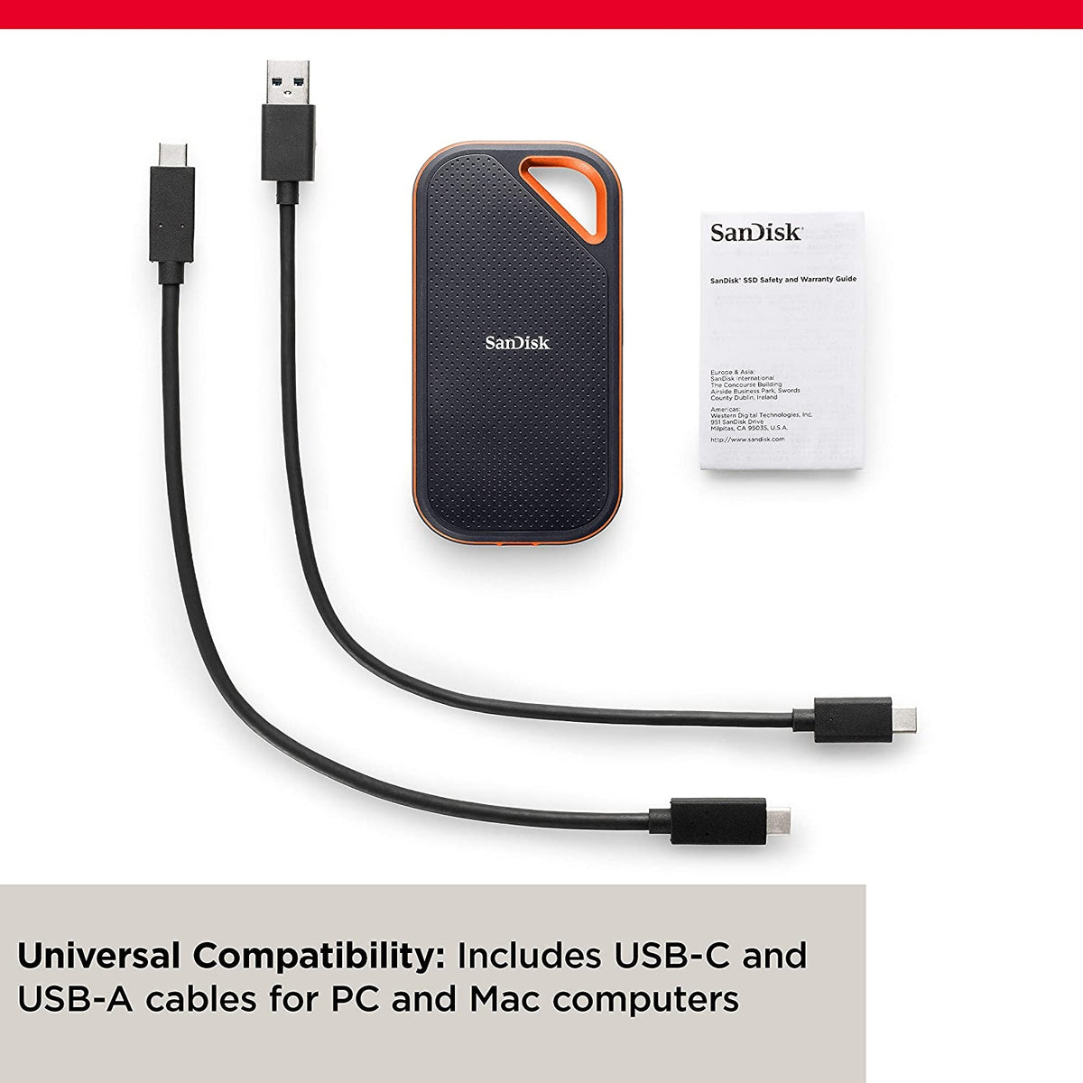 Extreme PRO Portable SSD V2, 1TB, 2000MB/s, IP55 Rated Drive Unit