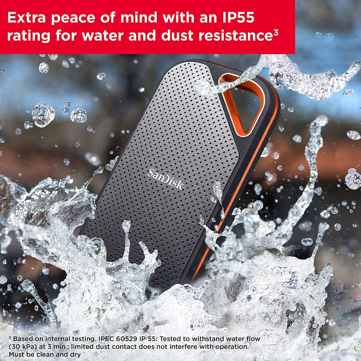 Extreme PRO Portable SSD V2, 1TB, 2000MB/s, IP55 Rated Drive Unit