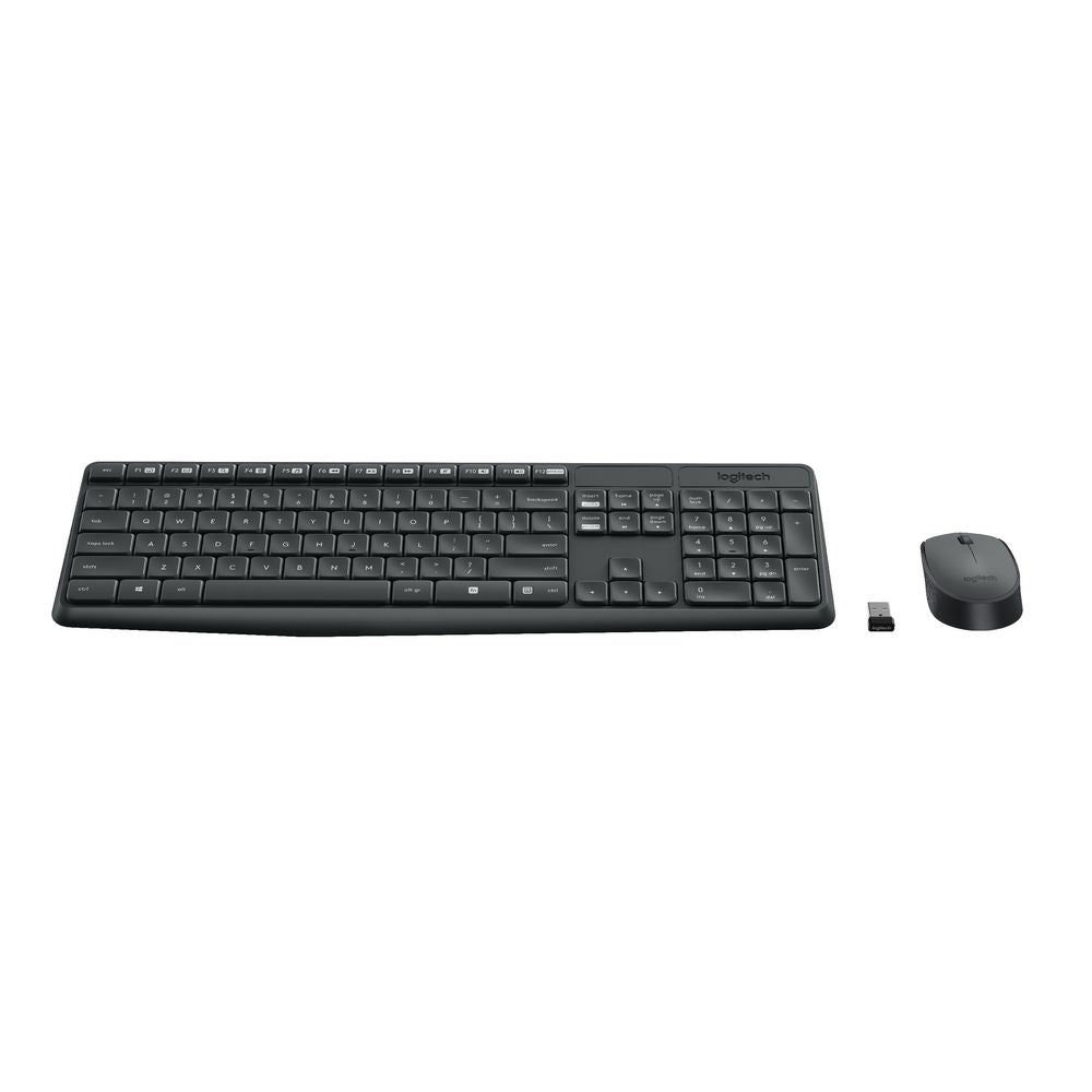 MK235 Wireless Keyboard Mouse Combo, 2.4GHz, 128-bit AES Security
