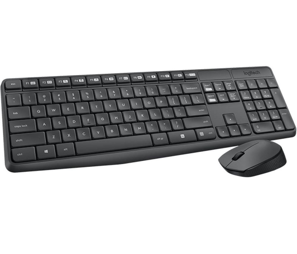 MK235 Wireless Keyboard Mouse Combo, 2.4GHz, 128-bit AES Security