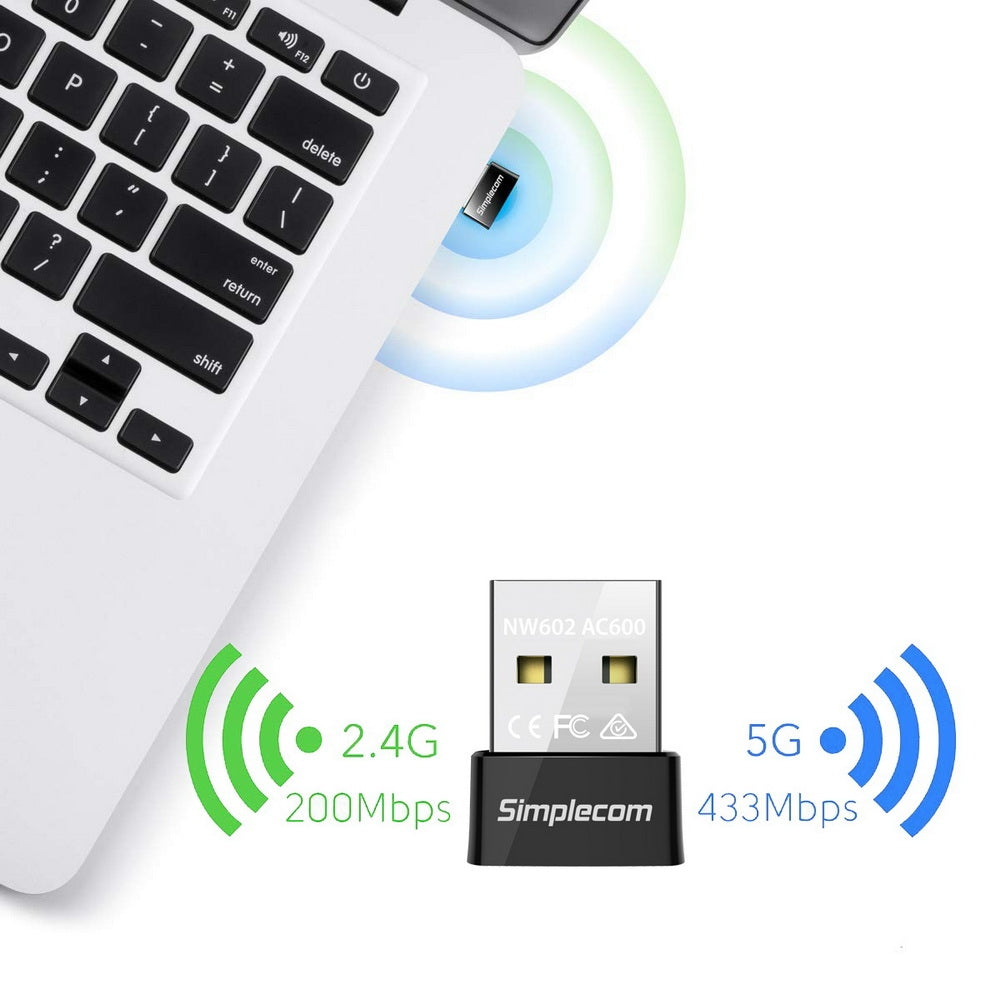 NW602 AC600 Dual Band Nano USB WiFi Wireless Adapter