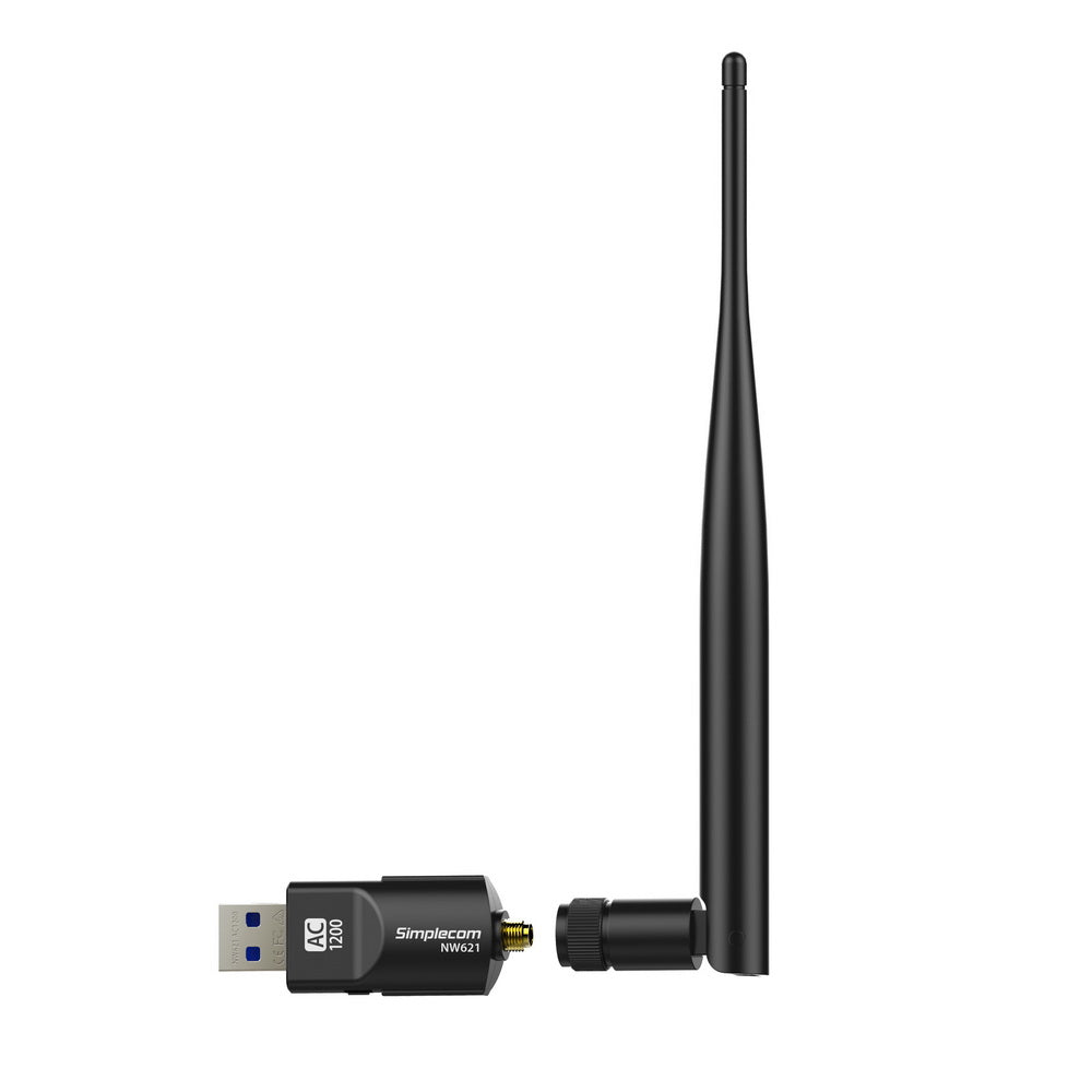 NW621 AC1200 WiFi Dual Band USB Adapter with 5dBi High Gain Antenna