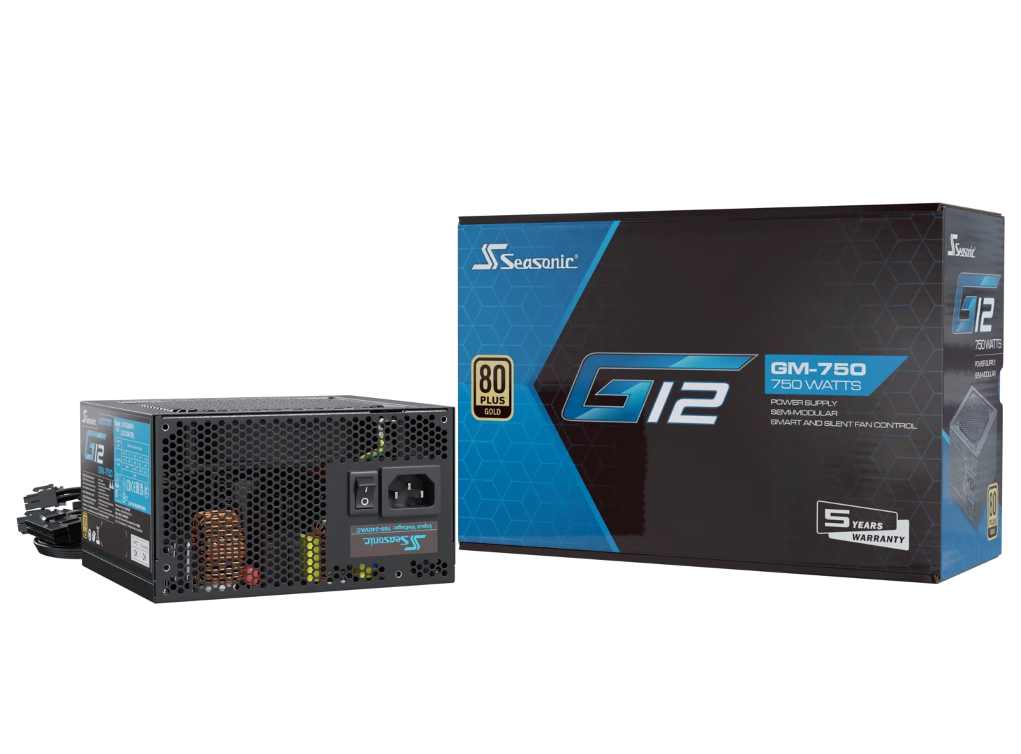 Seasonic 750W G12 V1.5 GM-750 Semi-Modular 80 PLUS Gold ATX PSU