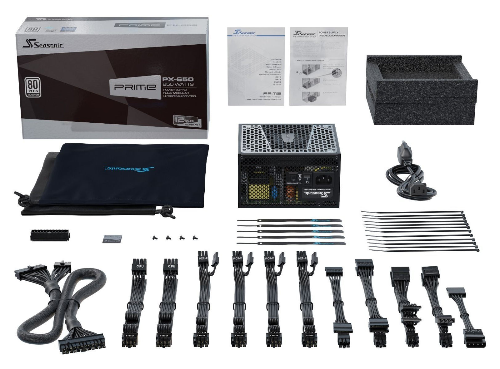 SeaSonic 650W PRIME PX-650 Platinum PSU (SSR-650PD2) (OneSeasonic)