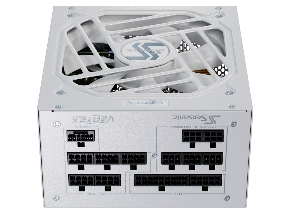 VERTEX GX-1000 White 1000W ATX 3.0 Gold Modular PSU, 10 Year Warranty Kit