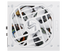 VERTEX GX-1000 White 1000W ATX 3.0 Gold Modular PSU, 10 Year Warranty Kit