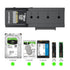 SA536 USB to M.2 and SATA 2-IN-1 Adapter for 2.5"/3.5" HDD & NVMe/SATA M.2 SSD with Power Supply USB 3.2 Gen2 10Gbps