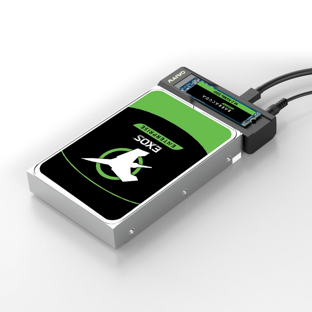 SA536 USB to M.2 and SATA 2-IN-1 Adapter for 2.5