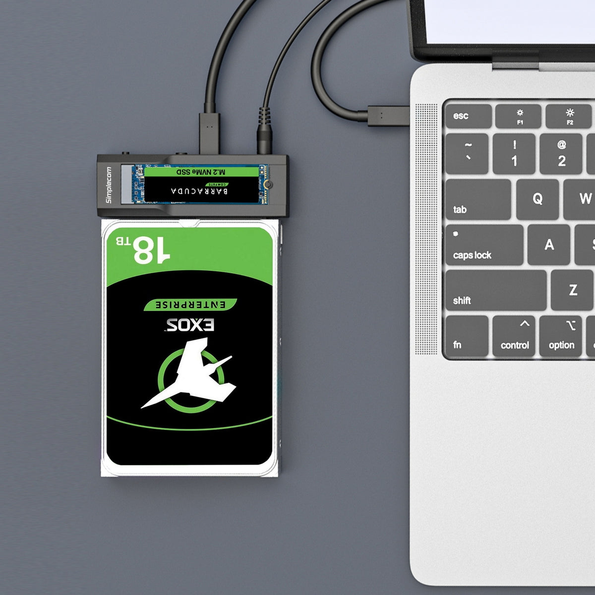 SA536 USB to M.2 and SATA 2-IN-1 Adapter for 2.5