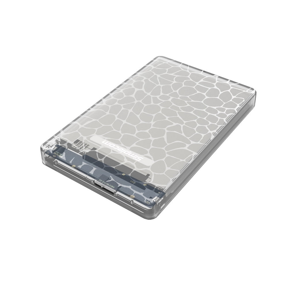 Simplecom SE101 2.5in SATA to USB 3.0 HDD SSD Enclosure Tool-Free UASP Clear