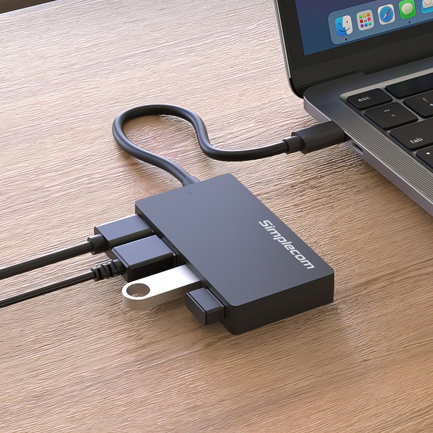 CH350 SuperSpeed USB-C to 4-Port USB-A Hub USB 3.2 Gen1
