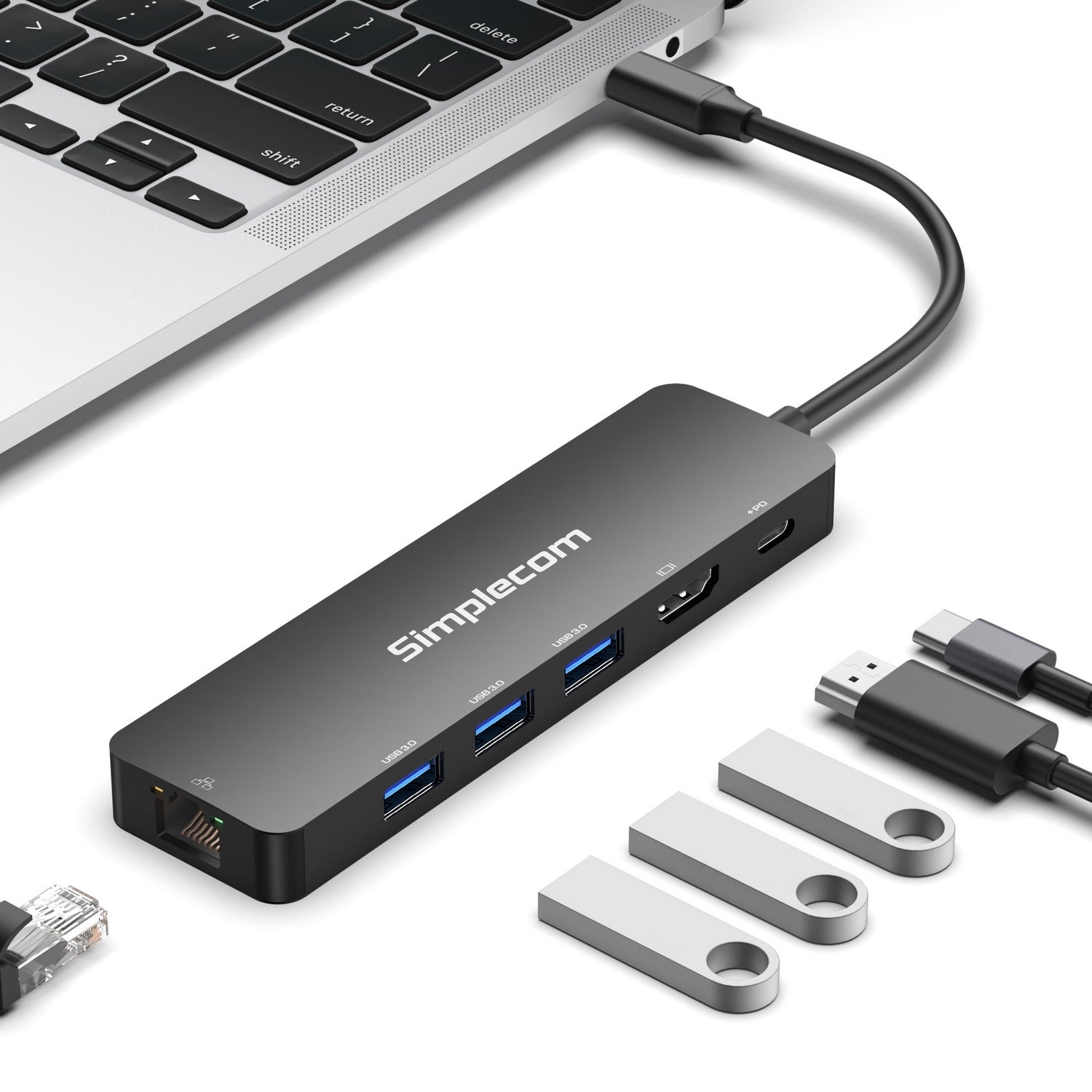 CHT560 USB-C SuperSpeed 6-in-1 Multiport Docking Station HDMI 2.0