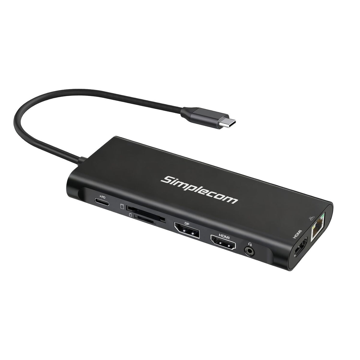 Simplecom CHT814 14-in-1 USB-C Docking Station Triple 4K Display Dual HDMI DP