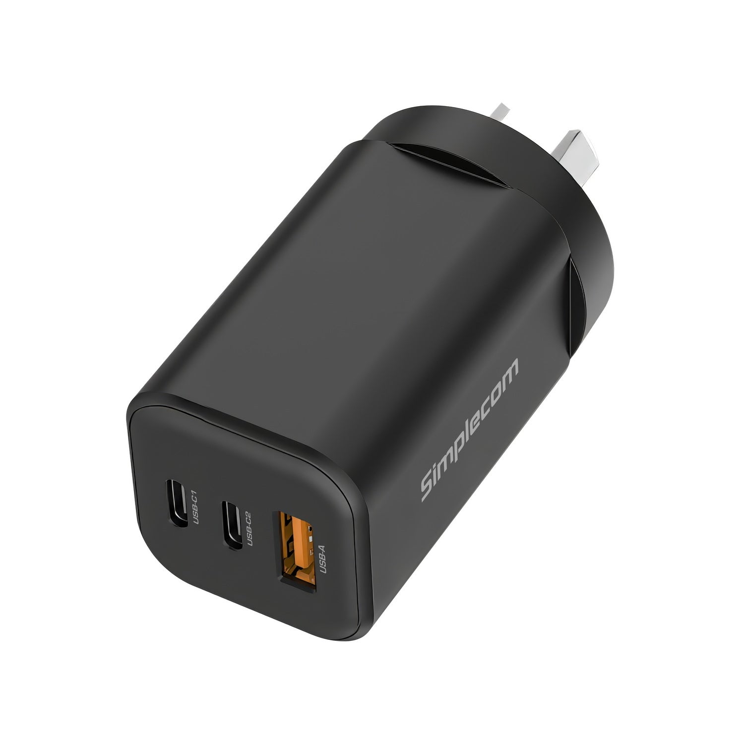 CU365 3-Port PD 65W GaN Wall Charger Dual USB-C + USB-A for Phone Laptop