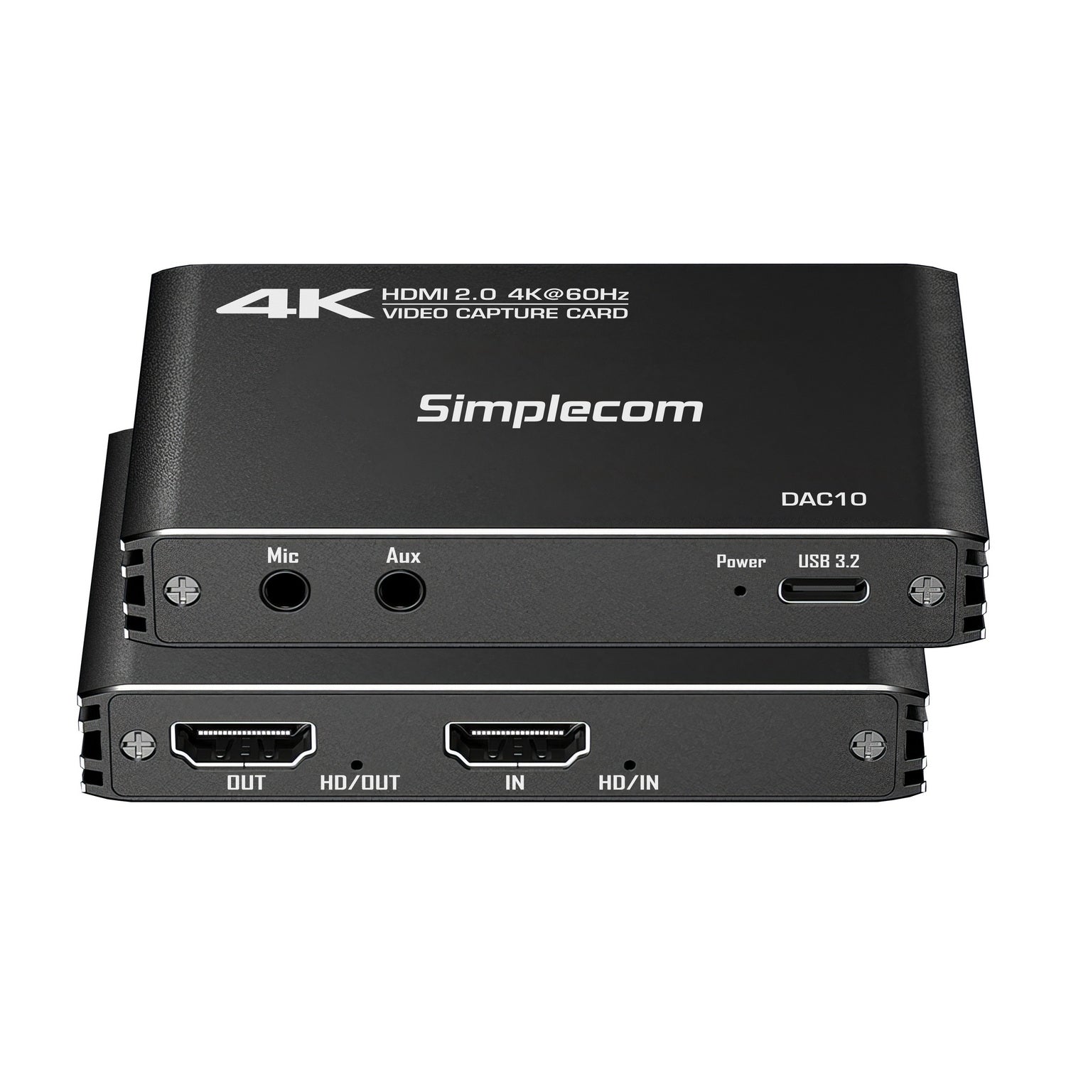 DAC10 HDMI 2.0 to USB 4K@60hz Video Capture Card Stream and Record in 4K 60FPS