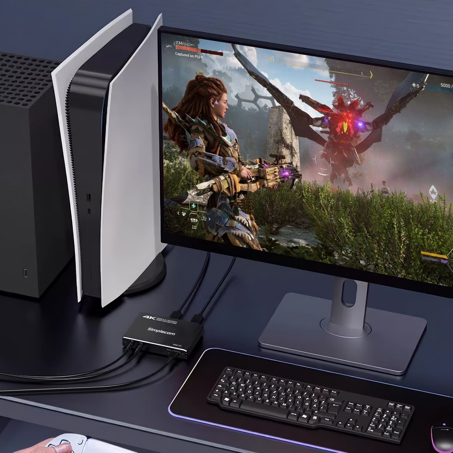 DAC10 HDMI 2.0 to USB 4K@60hz Video Capture Card Stream and Record in 4K 60FPS