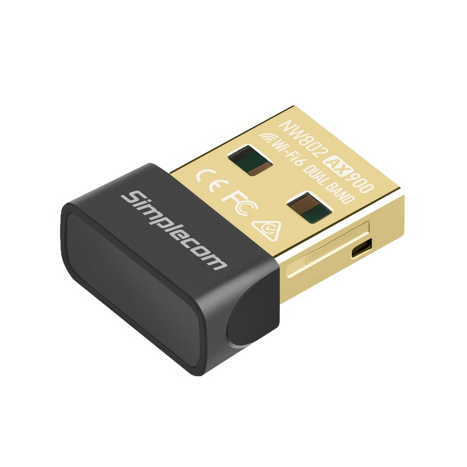 Simplecom NW802 AX900 Dual Band Wi-Fi 6 USB Wireless Nano Adapter