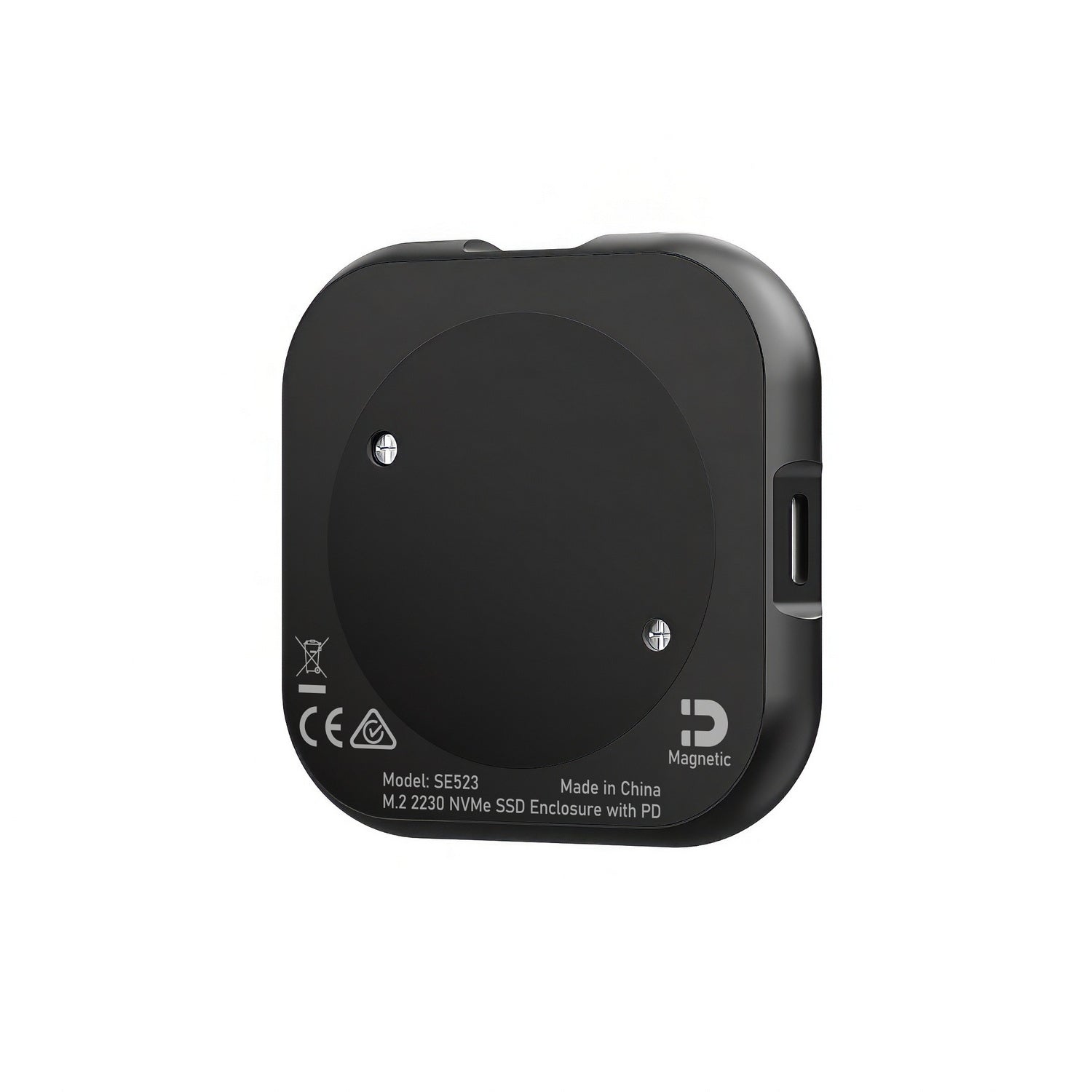 SE523 Magnetic M.2 2230 NVMe SSD to USB-C Enclosure 10Gbps 100W PD Charging