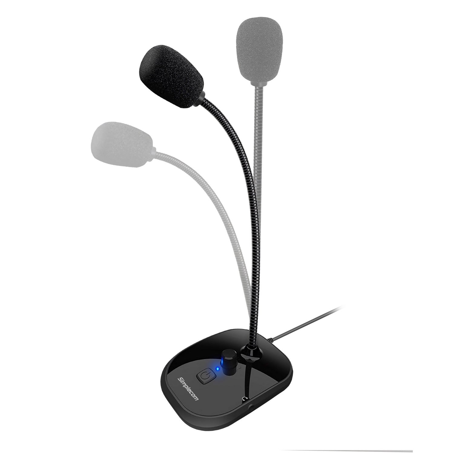UM360 Plug and Play USB Desktop Microphone with Headphone Jack