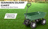 Garden Dump Cart with Heavy Duty Steel Frame,10 Inch Pneumatic Tires Maximum Load Capacity of 250 kg Green, Garden Trolley Cart, Camping Cart