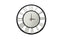 Decorative Beaded Mirrored Clock- Black Beaded 75cm