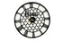 Quatrefoil 80cm Wall Clock -Black