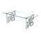 Royale Silver Coffee Table - White Marble