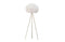 Feather Tripod Floor Lamp White Shade Gold Metal Base 150cm Designer
